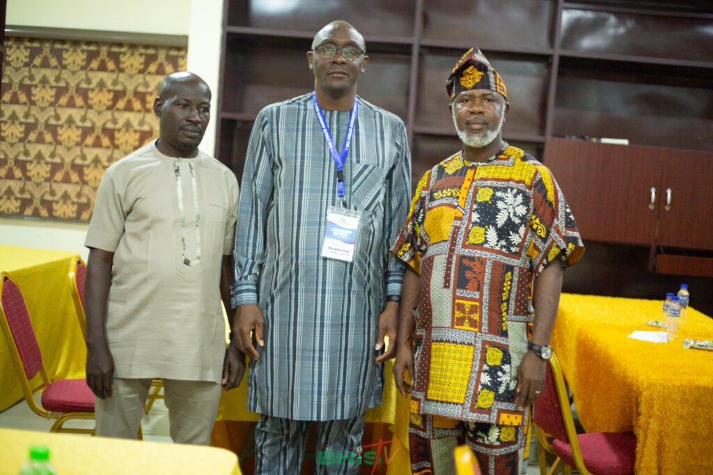 Left to right – Management Staff: Mr. Ogio Ipigansi (Head, Information Unit), Mr. Koroye Oyinkepreye Victor (HOD, Accounts), Mr. Ebikedoumene Ernest Akuna (HOD, PRS)